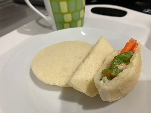 米粉豆腐パンケーキでサンドイッチも作った
