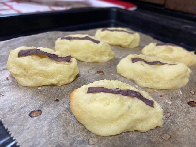 焼き上がったスイートポテト