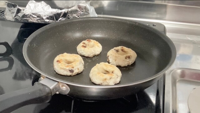 米粉焼きドーナツ焼き上がり