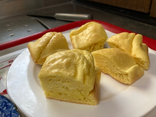 卵ケーキが美味しい
