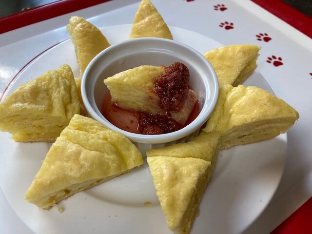 卵ケーキが美味しい