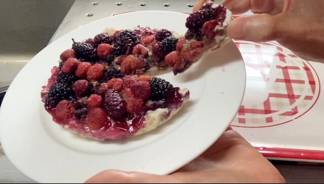 グルテンフリーのベリータルトが美味しい