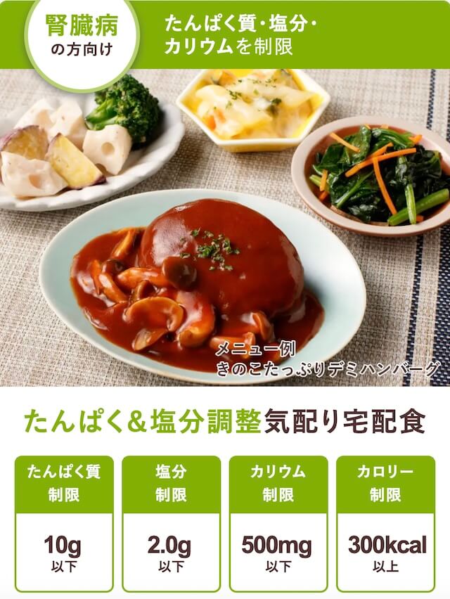 タンパク質＆塩分制限気配り宅配食