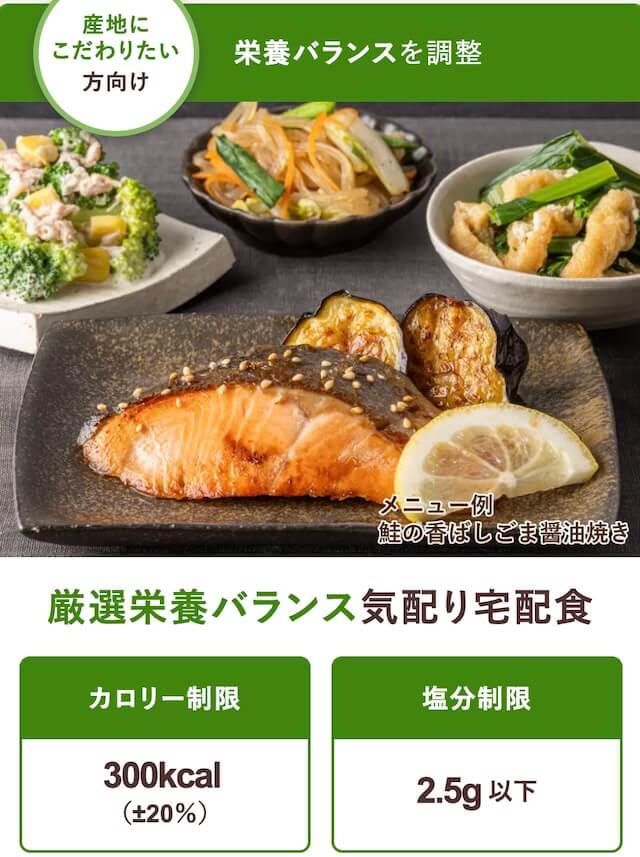 厳選栄養バランス気配り宅配食