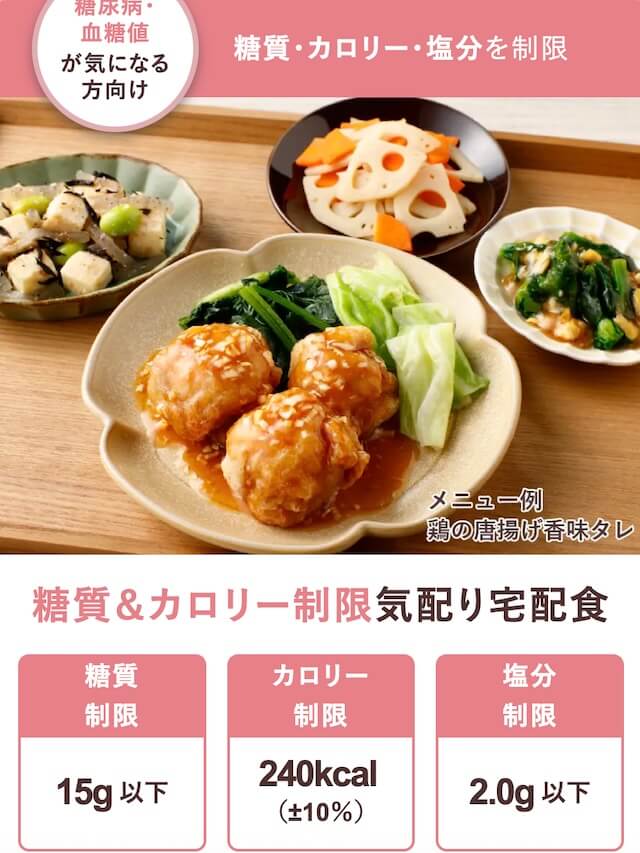 糖質・カロリー制限気配り宅配食