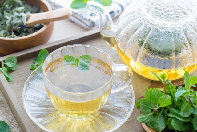消化促進にも良いミントハーブティー