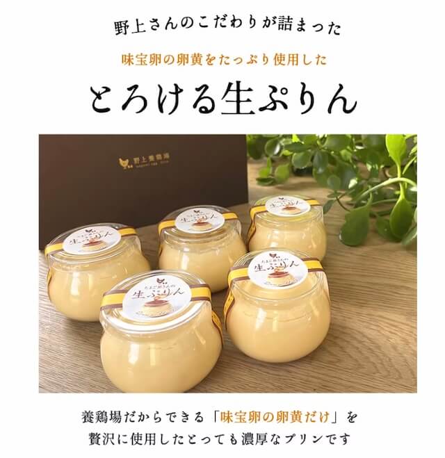 たまご屋さんの生プリン