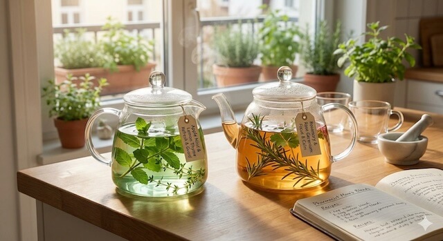 ブレンドハーブティーで健康