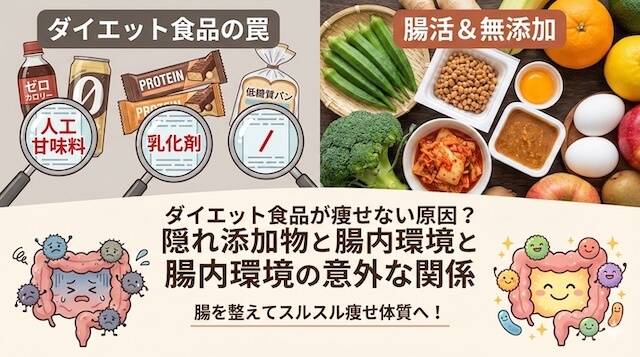 ダイエット食品の罠！腸活と無添加
