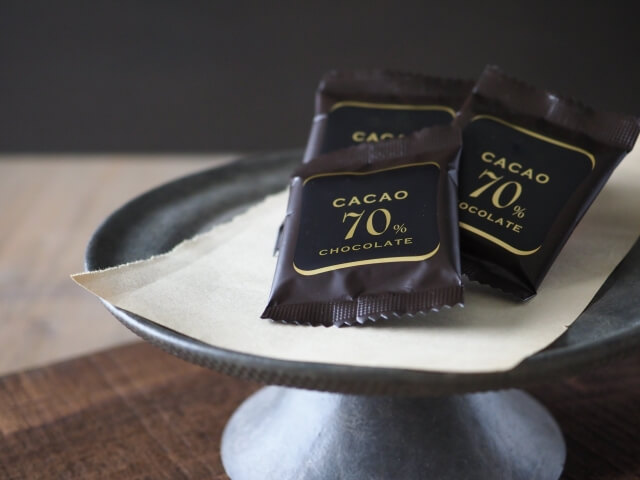 カカオ７０％のチョコレート