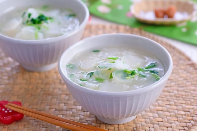 七草粥が美味しい