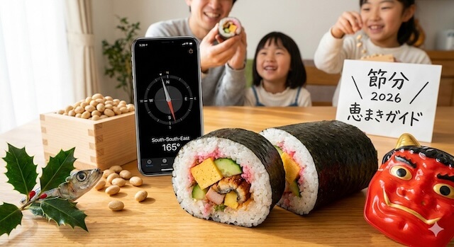 節分の恵方巻きと豆まきの関係