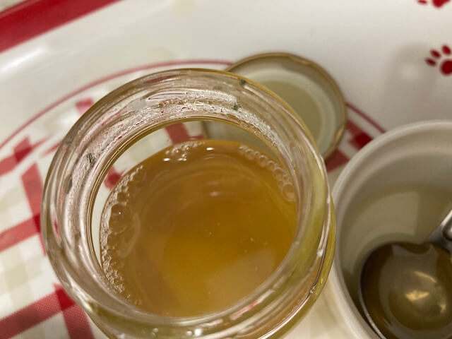 ローズゼラニウムシロップ完成