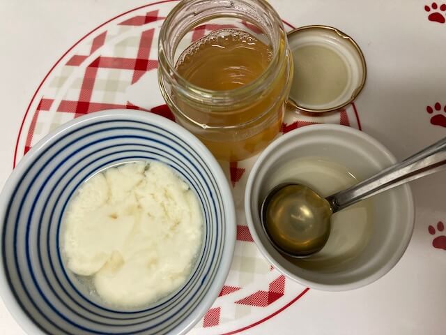 ハーブシロップと手作り豆乳ヨーグルト