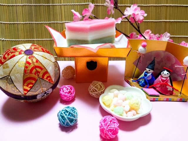 菱餅とひなあられとひな祭り