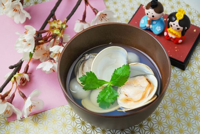 蛤のお吸い物とひな祭り