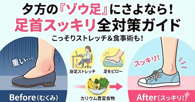 足首のむくみ改善対策