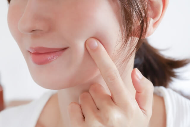 美肌の女性
