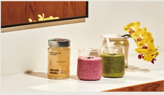 シーモスジェルをスムージーに入れて