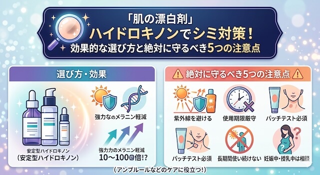 ハイドロキノンでシミ対策