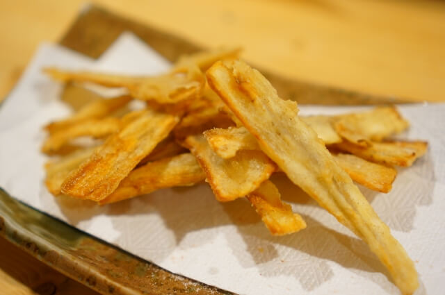 ごぼうカリカリ揚げ焼き