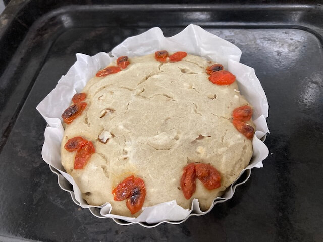 クコの実そば粉ケーキ完成