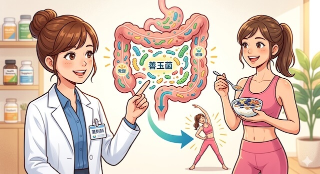 「腸活したら痩せた」は本当？痩せ体質になる腸内環境のしくみを薬剤師が解説！