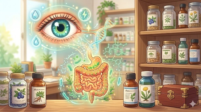 腸-眼軸のイメージ