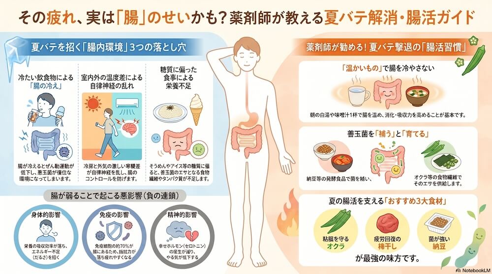 薬剤師監修_夏バテ腸活ガイド