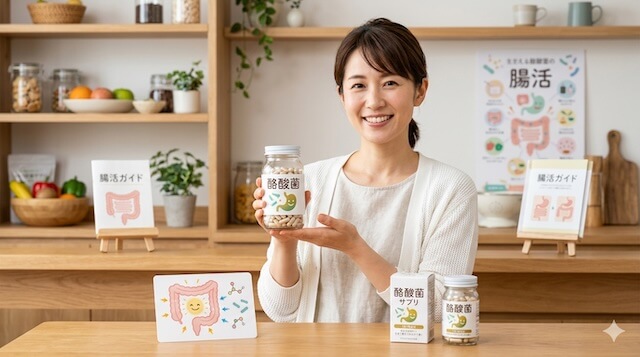 酪酸菌入りサプリで腸活