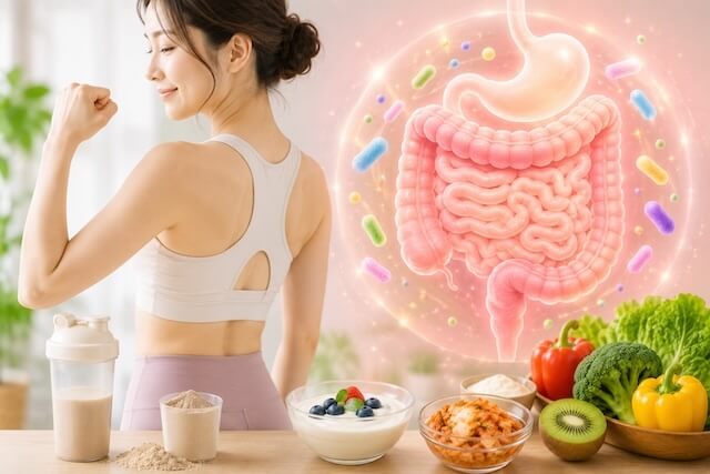 筋肉はタンパク質より「腸」で決まる？
