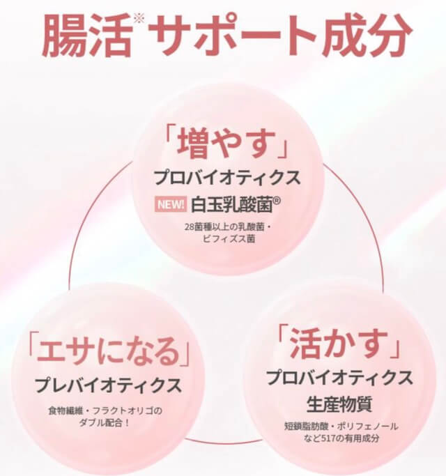 腸活サポート成分